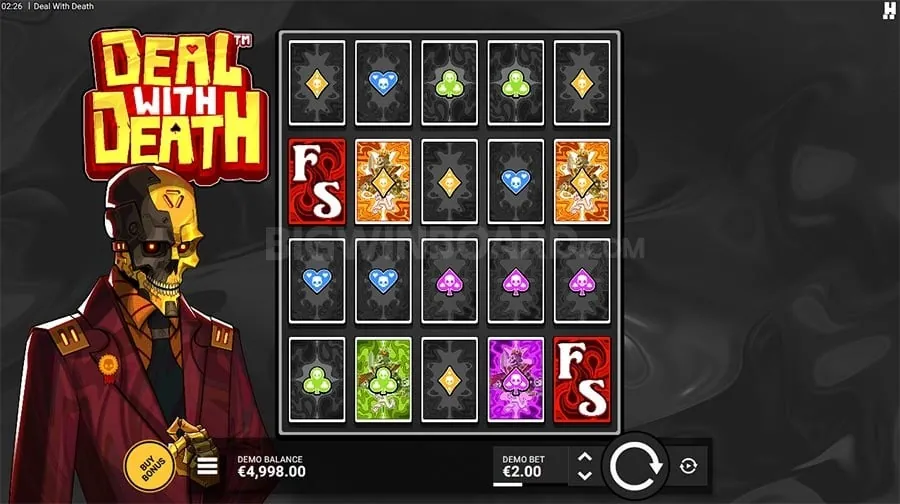 Online poker game in progress