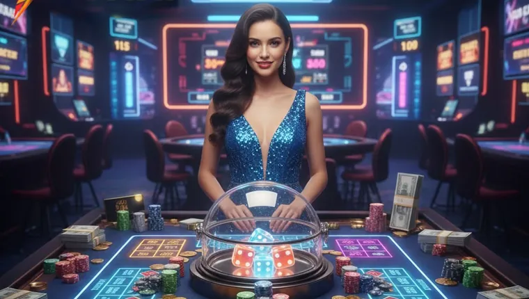 Poker game in action